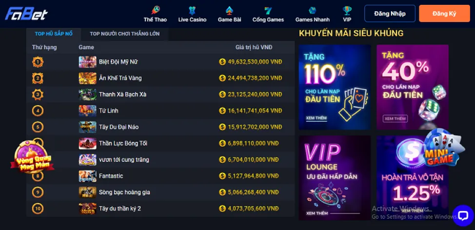 Phương thức nạp tiền chuyển khoản ngân hàng vin7771 app